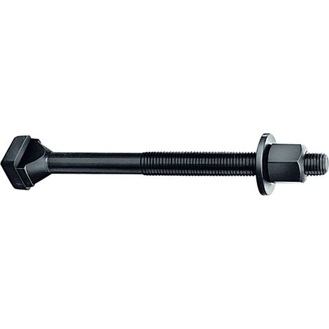 Vis de noix DIN 787 T-Nut 18 mm M16 L.200 mm Qualité 8.8 avec écrou et rondelle