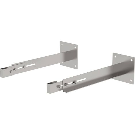 MUNK Sonderwandhalter Edelstahl Wandabstand 600-700mm 2 Stück