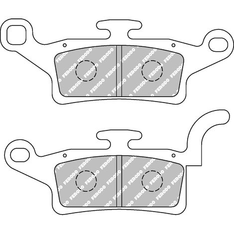 Plaquette de frein Semi-Métal Eco-Friction Route - R90