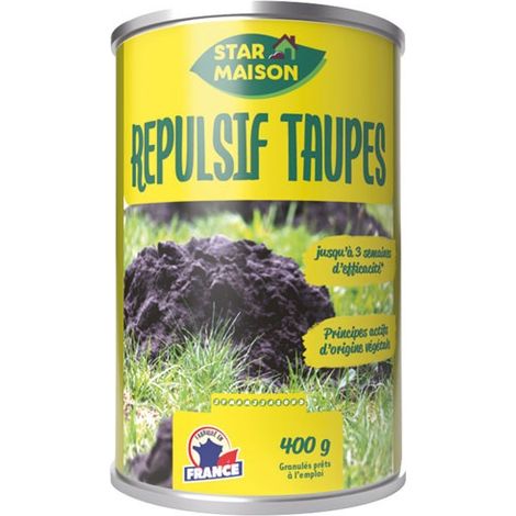 Start – Répulsif à taupes granulés naturels – Formulation à base de lavandula hybrida – Action longue durée 2 à 4 semaines – Fabrication française (1/6)