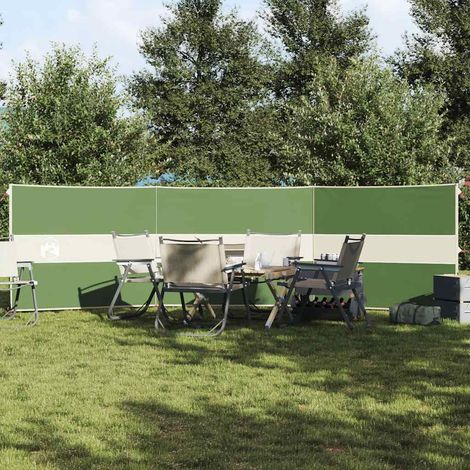 Camping-Windschutz Grün 490x123 cm Wasserdicht