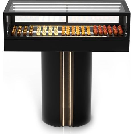 Vitrine Réfrigérée Neutre - avec Base 120 Série Neutral  - Accès Arrière - Sayl (1/2)