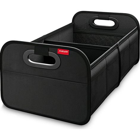 Organisateur de coffre pliable avec poignées, noir (1/5)