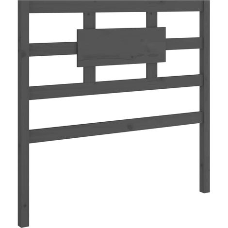 Maison Exclusive - Cabecero de cama madera maciza de pino gris 10 (1/5)