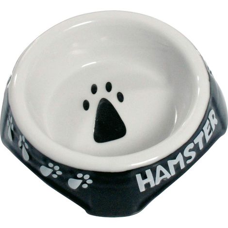 Karlie Ceramica Nero e Bianco Criceto Bowl