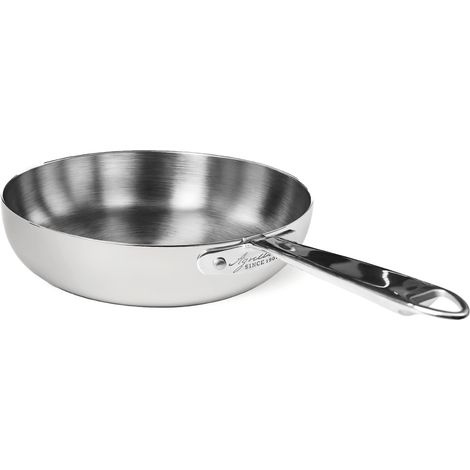 AGNELLI Padella Svasata Alta Aluinox 3Ply con 1 Manico Inox 20x5,5 Cm (1/4)