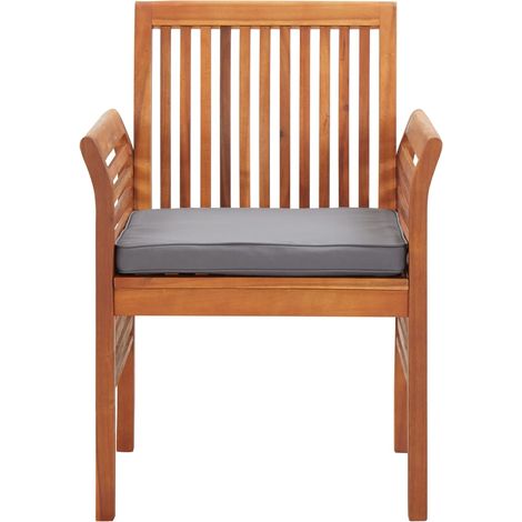 Maison Exclusive - Sedie da Pranzo Giardino con Cuscini 8 pz Legno Massello Acacia (1/5)