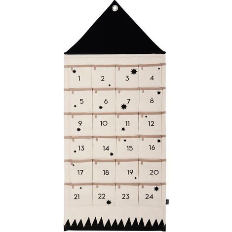 Calendrier de l'Avent Maison de Noël Xmas Dates 1-24 Rangement Cadeau Organiseur Décoratif (1/4)