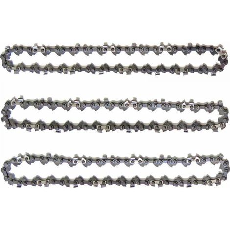 AIMOONSA Lot de 3 Chanes d\'lagueuse sur Perche pour Guide-Chane de 10\" (25 cm), 40 Maillons d\'Entranement, Faible Rebond, Compatibles avec Black & Decker, Ryobi, Ferrex, Primaster et autres