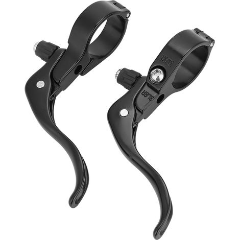 1 Paire de Leviers de Frein Vélo Route en Alliage d'Aluminium Léger 31.8mm Accessoire (Noir) (1/5)