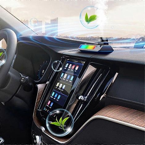Désodorisant pour voiture applicable, lampe de détection sonore dynamique, aromathérapie solaire (1/5)