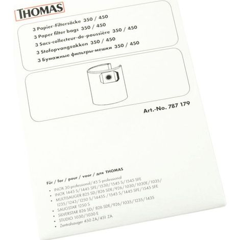 Boite de 3 sacs à papier (787179) Aspirateur THOMAS