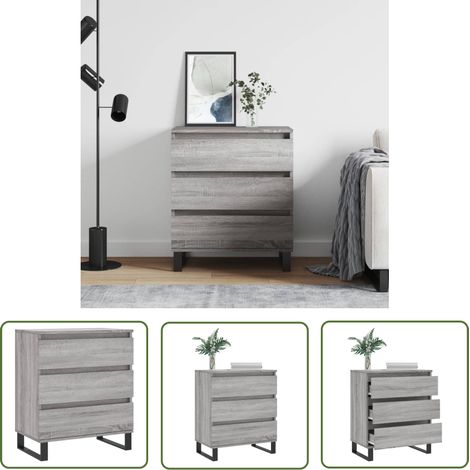 Buffet,Bahut,Meuble de Rangement pour Salon, Salle à Manger, Cuisine Sonoma gris 60x35x70 cm Bois d'ingénierie XZZ298373 (1/5)