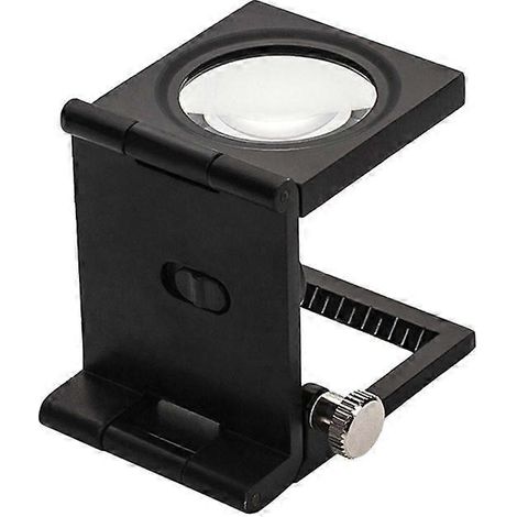 Loupe en verre optique, entièrement métallique, finition noire. (1/5)