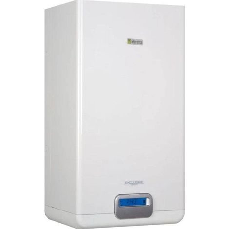 Beretta Caldaia A Condensazione Exclusive Boiler Green HE 35 B.S.I. Metano/Gpl Completa Di Kit Scarico Fumi Classe A  KIT COASSIALE - 35 Kw