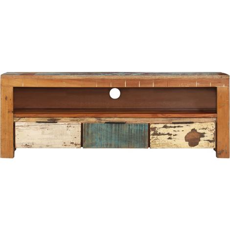 Maison Exclusive - TV-Schrank 110x30x40 cm Altholz Massiv