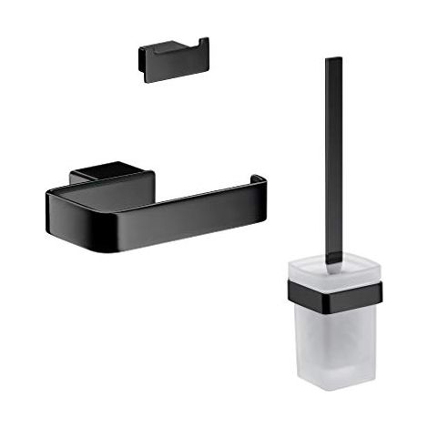 emco loft WC-Set, ensemble brosse, porte-papier, crochet double, (1/4)