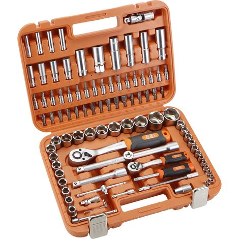 HR Juego llave vaso 192392 1/2-1/4 94 Piezas 72D (1/5)