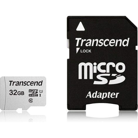 Transcend microSDHC 300S-A 32GB Class 10 UHS-I U1