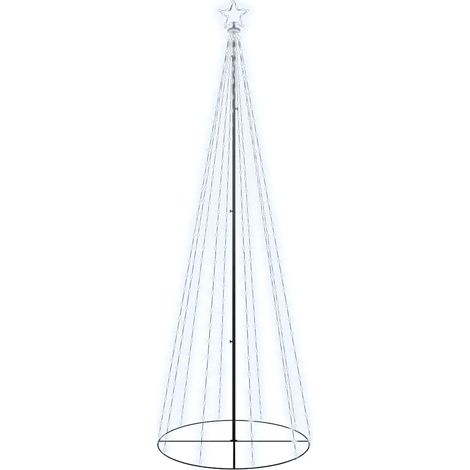 Arbre de Noël Sapin de Noël cône 310 LED Blanc froid 100x300 cm (1/5)