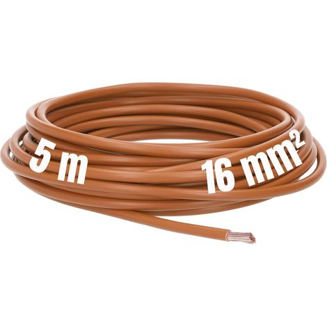 5 Meter Lapp 4520036 H07V-K 16,0 mm² braun I Verdrahtungsleitung I Aderleitung flexibel I PVC-Einzelader I Litze 16mm2 I Verdrahtung (1/5)