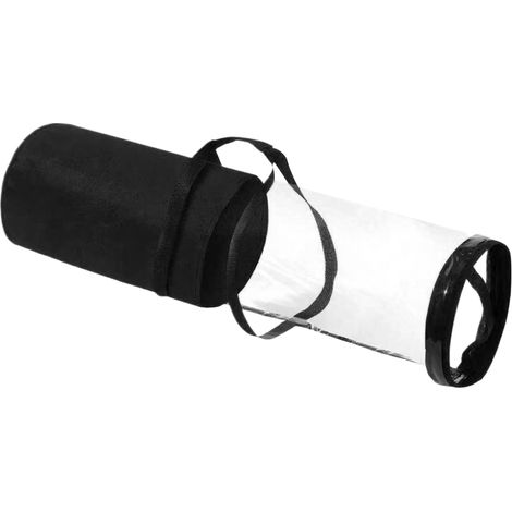 Rangement pour papier cadeau Boîte Transparente, Sac, Rouleaux, Adhésifs Et Conteneur pour rouleaux d'emballage cadeau Noël avec poignée Accessoires Déco Emballage Maison Fête Sous-L (1/5)