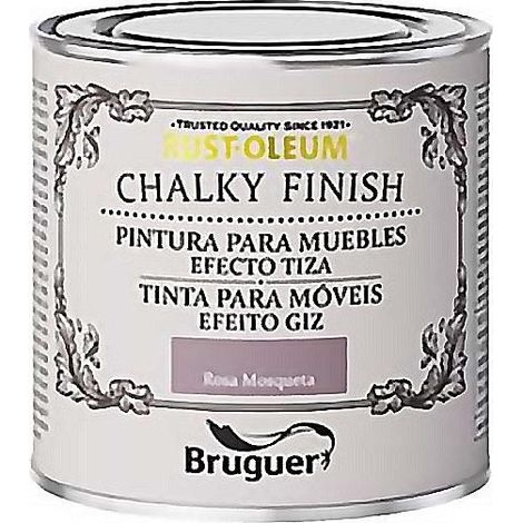 XYLAZEL chalky muebles 125ml rosa mosqueta  lata , Pintura a la tiza para muebles color rosa mosqueta Indicada para aplicar sobre objetos y muebles de interior Cubre fácilm (1/3)