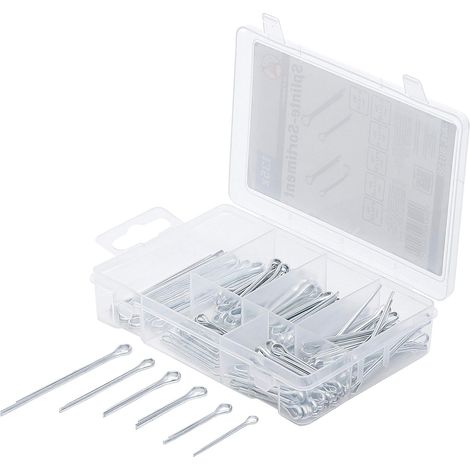 Assortiment de Goupilles Mécaniques - 135 Pièces - Acier Trempé - Fixation Précise - Bricolage et Réparation Auto - Diamètres 1,6 à 3,2 mm (1/3)