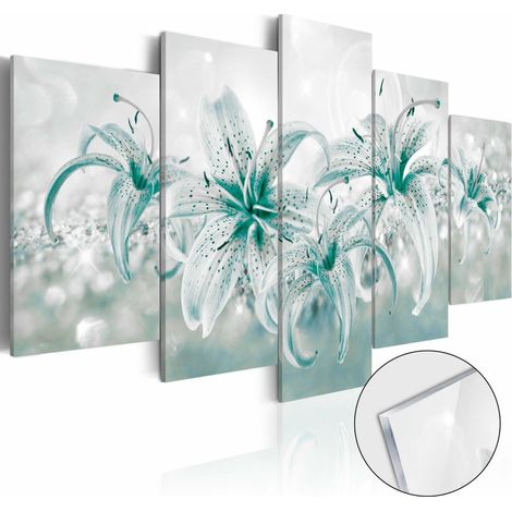 Tableau sur verre lys saphir - 200 x 100 cm (1/4)