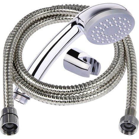 Kit de douche Simplex chromé avec support et flexible Odyssea - 1,5 m (1/2)