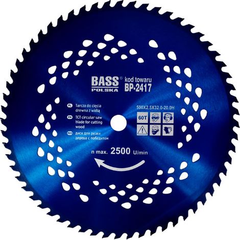 Disco Widia 500 mm x 2,5 mm x 60T x 32,0-20,0H (1/3)