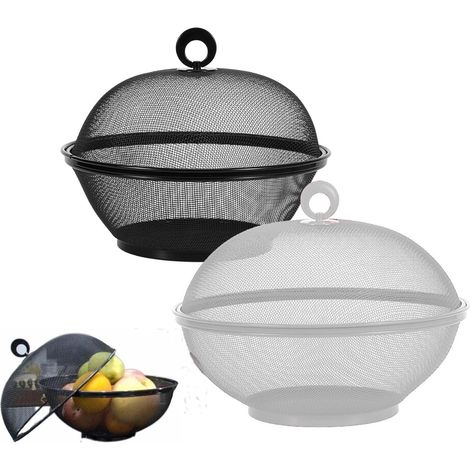 Corbeille à Fruits 2 Paniers avec Couvercles – 27 cm
