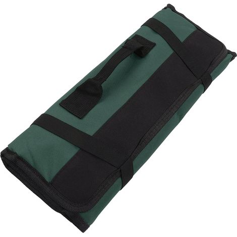 Sacoche à outils multifonctionnelle en tissu Oxford épais résistant à l'usure et imperméable, pochette portable verte (1/5)