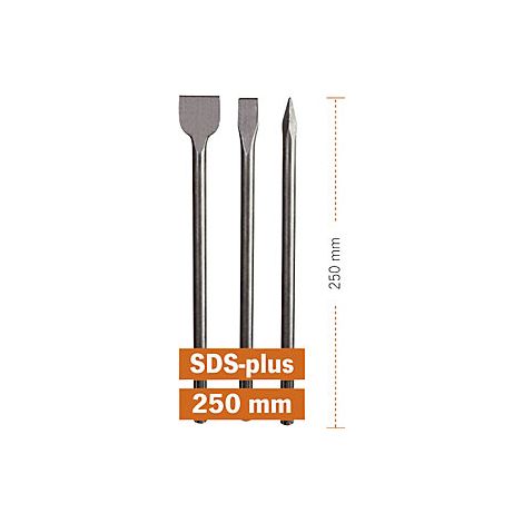 Projahn  Set di scalpelli ECO  SDS-plus  3 pz  lunghezza 250