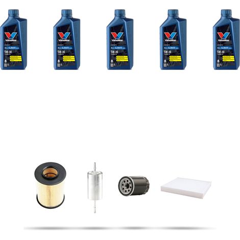 Kit tagliando 4 FILTRI e 5L OLIO compatibile con Ford Focus Cabriolet 2.0 16v 107kw dal 2006 (1/5)