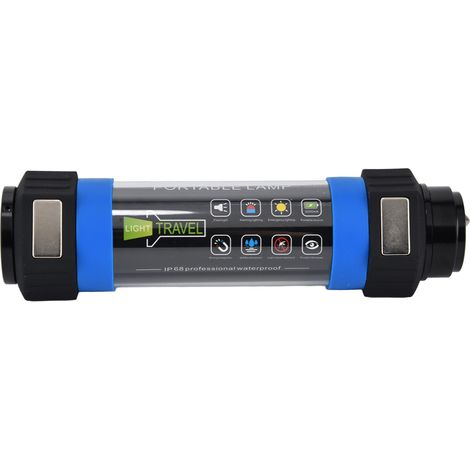 Lampe torche d'urgence étanche IP68, rechargeable par USB, portable et multifonctionnelle, idéale pour les voyages et le camping, avec 6 modes d'éclairage. (1/5)