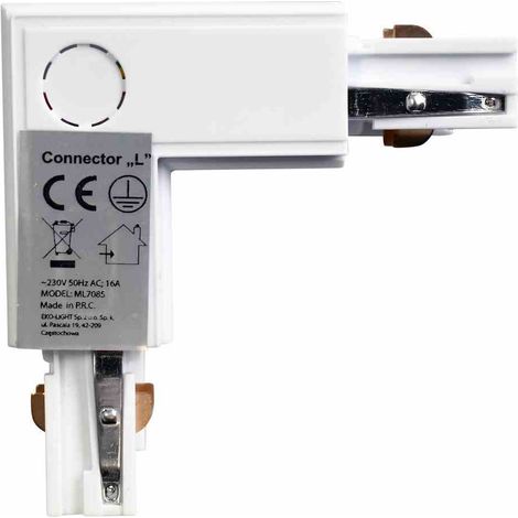 Milagro Connettore per sistema a binario ML7085 bianco (1/3)