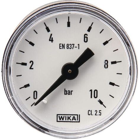 Man贸metro di谩metro 40 mm 0-10 bar trasero WIKA MA4010B02PL (1/2)