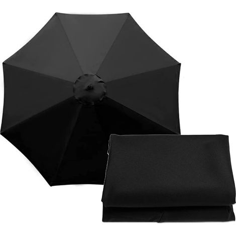 Bâche de rechange pour ombrelle solaire - Protection UV renforcée 8 branches,Toile de parapluie uniquement (1/5)