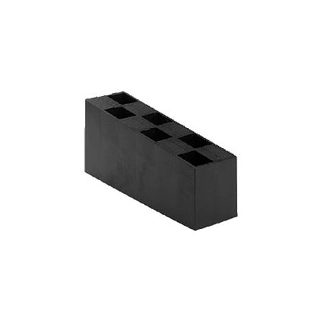 Karton mit 80 gezahnten Mehrzweck-Keilen - 70x45x150 mm SCHWARZ