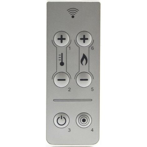 Télécommande infrarouge pour poêle à granulés – Portée 8m – 6 boutons pour réglage température et ventilation – Compacte 80x33x6mm (1/2)