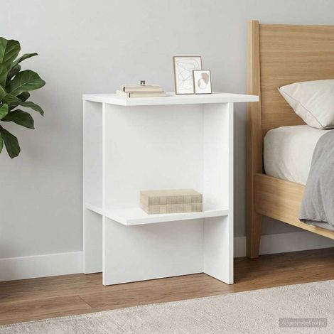 vidaXL Tavolino da salotto Bianco 40 x 30 x 49 cm Legno