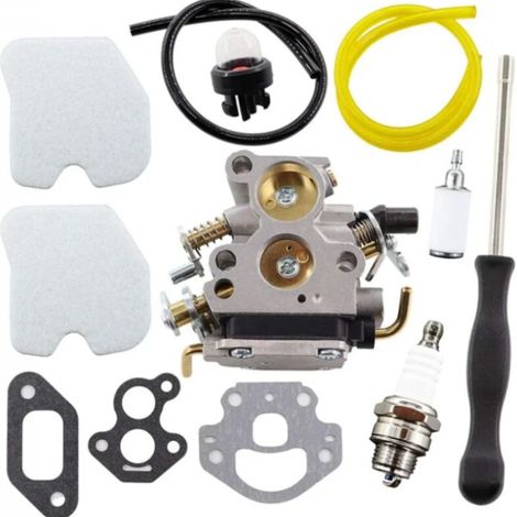 Carburateur avec tournevis de réglage du filtre à air pour tronçonneuse Husqvarna 235 235E 236 236E 240 240EC1T-W334 Zama remplace 57471940 2545072601 (1/4)