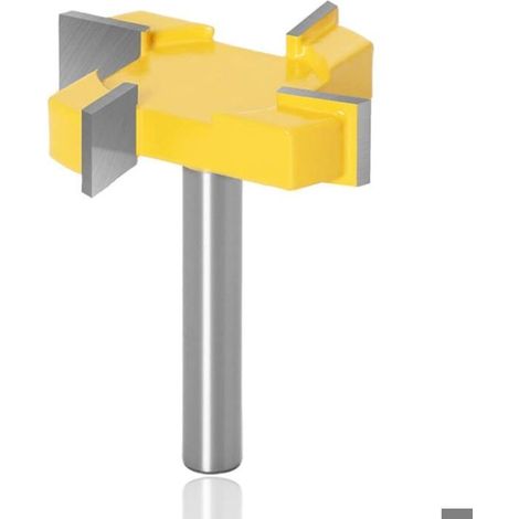 KLVGTIFS PU - Fraise à Rainurer Fraise a Surfacer, 8mm Tige Fraises à Défoncer CNC Routeur Bit Fraise à Raboter, Fraise à Aplatir Fraise (1/5)