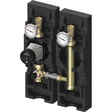Flamco Pumpengruppe V-MK, gemischter Heizkreis, 1", Grundfos Alpha2 25-60