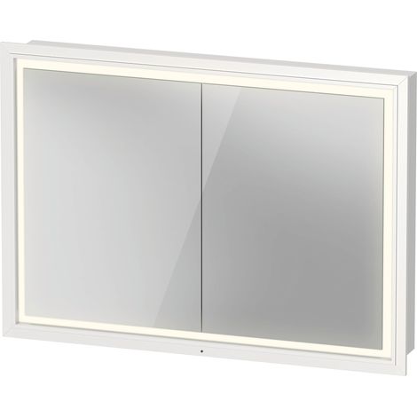 Duravit L-Cube Spiegelschrank mit LED-Beleuchtung, 2 Türen,