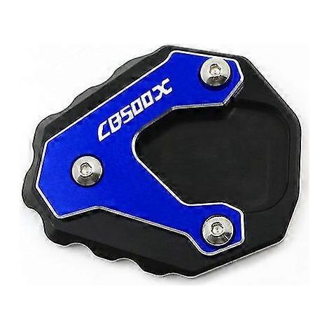 Seitenständer-Verlängerungsplatte für Honda CB500X (2013–2021) – blau – mit Logo (1/5)