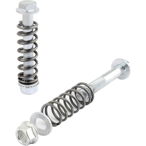 Ensemble de 4 boulons de collecteur d'échappement automobile, ensemble de boulons et écrous d'échappement M10x1,5 mm, avec ressort, adapté aux joints d'échappement. (1/5)