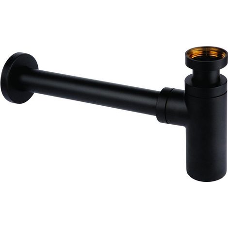 Geberit 120BLACK Siphon Waschbecken matte schwarze Ausführung