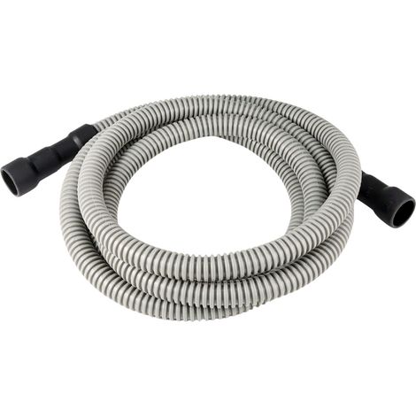 Tuyau Évacuation Lave-Vaisselle 8 Pieds Rallonge 15 mm Diamètre Intérieur Gris Flexible Colliers Universel Antifuite (1/5)